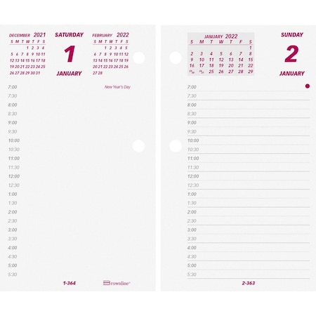 Brownline Jumbo Calendar Pad Refill REDC2R
